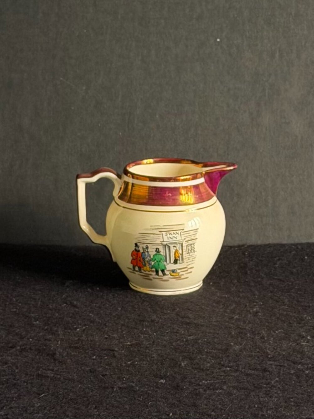 Vintage Hand-Painted ‘Gray’s Pottery’/England Small Pitcher #8551
